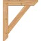 Ekena Millwork Traditional Slat Smooth Bracket w/ Offset Brace, Western Red Cedar, 5 1/2"W x 24"D x 28"H BKT0604X24X28TRA06SWR - alternate 3